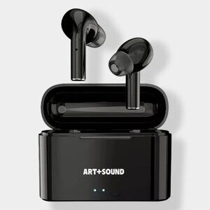 Art + Sound Bluetooth True Wireless Pro Ear Buds BLACK Built in Mic Char…
